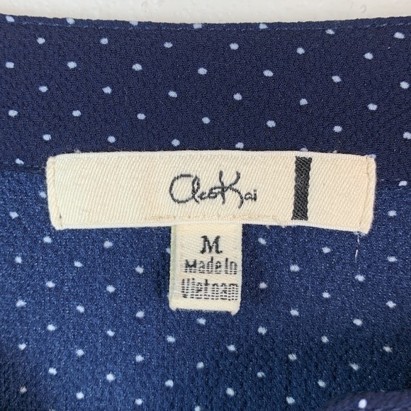 Stitch Fix: Cleo Kai nautical anchors print split round neck tunic top EUC - Picture 6 of 7